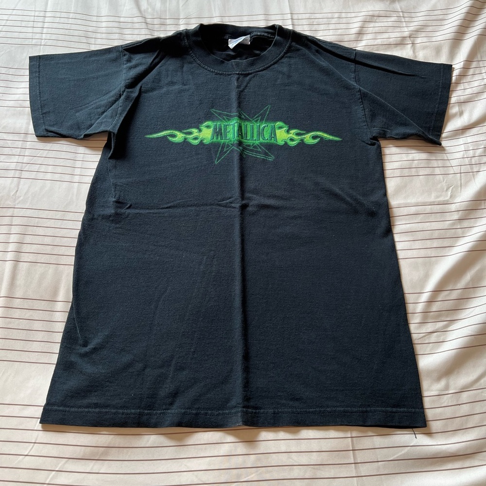 Vintage Metallica Black Green Reload Shirt Size S
